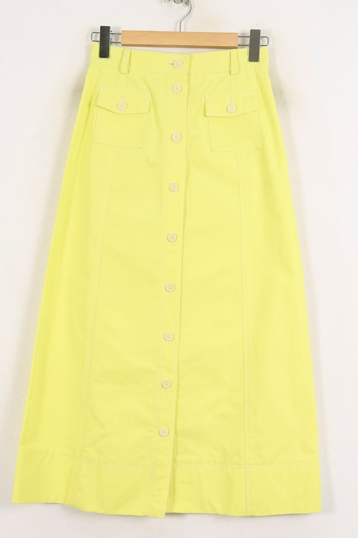 Jupe Longue Jaune - Taille S/36 de la marque Ines de la Fressange Paris | PARAD78206 - Vendu par Paradigme - Image 2