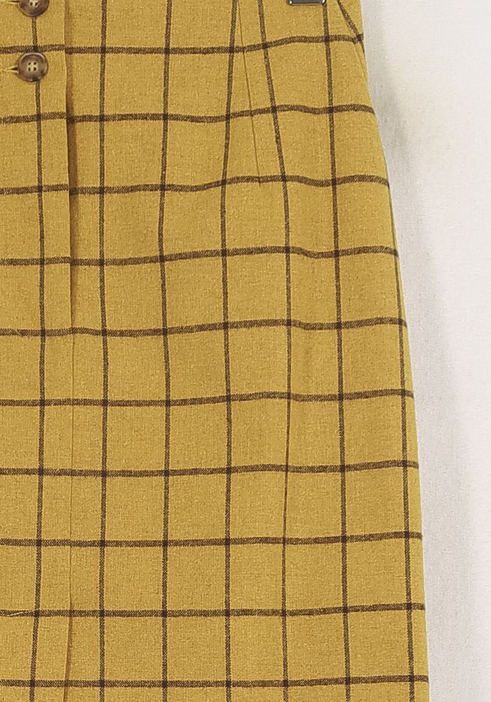 Jupe Droite Jaune - Taille S/36 de la marque Ines de la Fressange Paris | PARAD78208 - Vendu par Paradigme - Image 3
