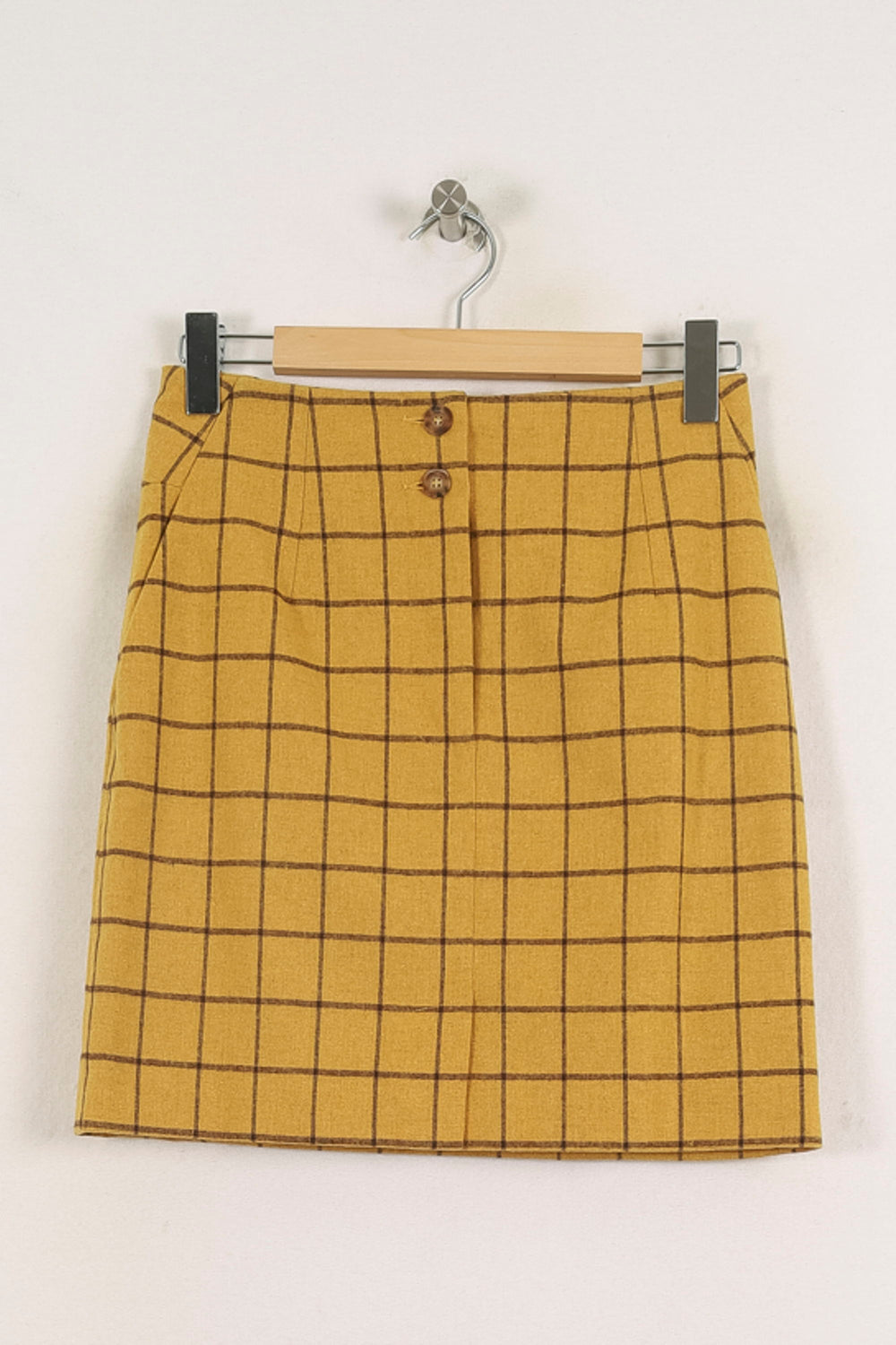Jupe Droite Jaune - Taille S/36 de la marque Ines de la Fressange Paris | PARAD78208 - Vendu par Paradigme - Image 2