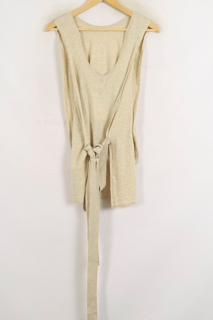 Débardeur Beige - Taille S/36 de la marque Ines de la Fressange Paris | PARAD78211 - Vendu par Paradigme - Image 4