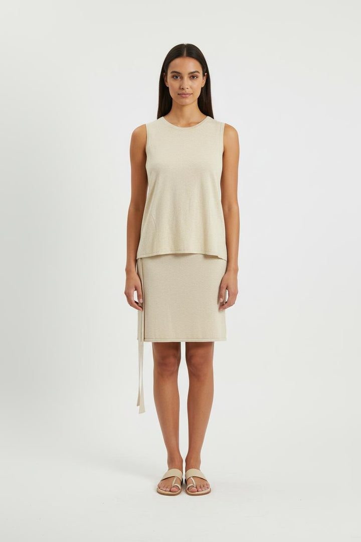 Débardeur Beige - Taille S/36 de la marque Ines de la Fressange Paris | PARAD78211 - Vendu par Paradigme - Image 1