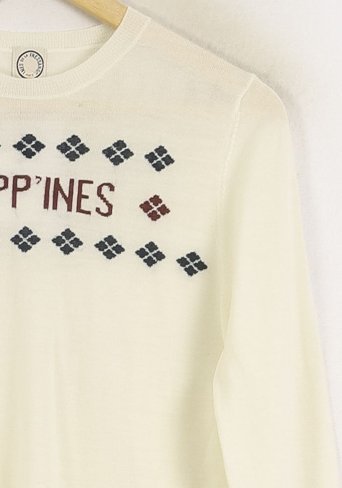 Pull Blanc - Taille L/40 de la marque Ines de la Fressange Paris | PARAD78212 - Vendu par Paradigme - Image 3
