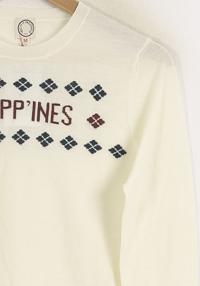 Pull Blanc - Taille M/38 de la marque Ines de la Fressange Paris | PARAD78213 - Vendu par Paradigme - Image 3
