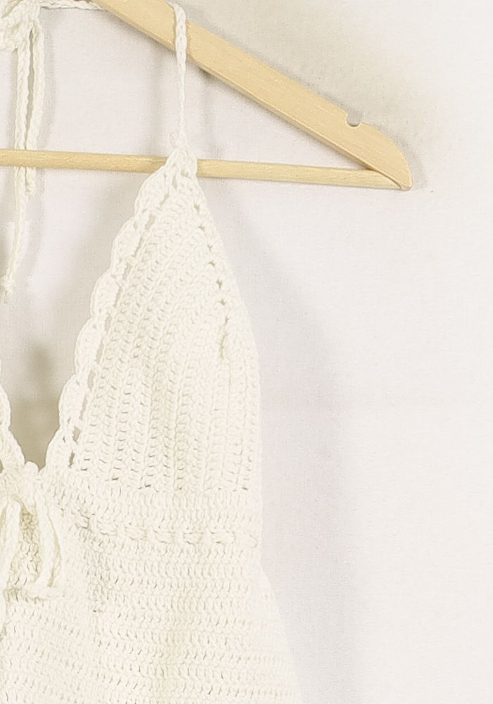 Top En Crochet Blanc - Taille L/40 de la marque Ines de la Fressange Paris | PARAD78218 - Vendu par Paradigme - Image 3