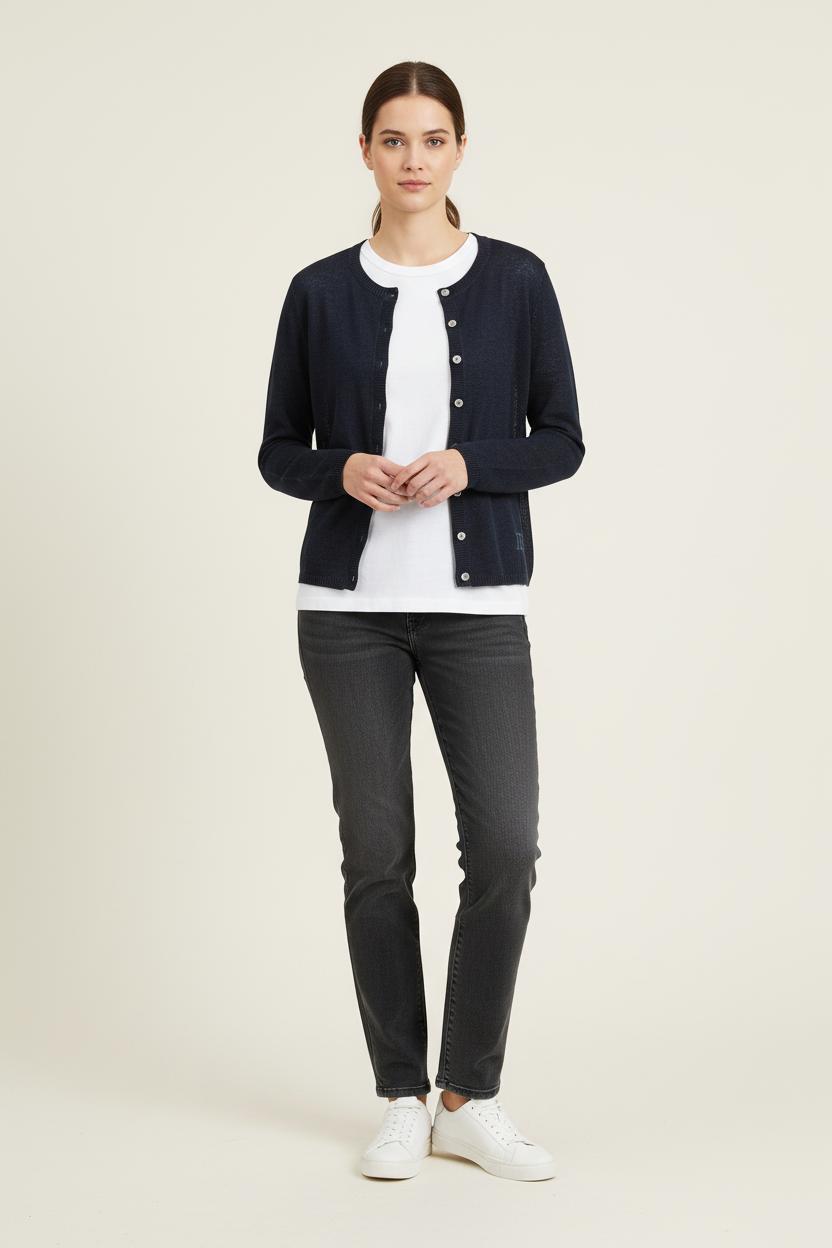 Cardigan Bleu - Taille S/36 de la marque Ines de la Fressange Paris | PARAD78219 - Vendu par Paradigme - Image 1