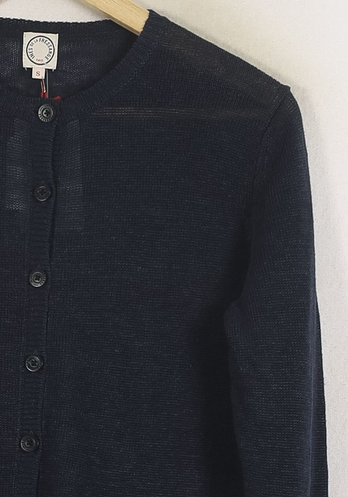 Cardigan Bleu - Taille S/36 de la marque Ines de la Fressange Paris | PARAD78223 - Vendu par Paradigme - Image 3