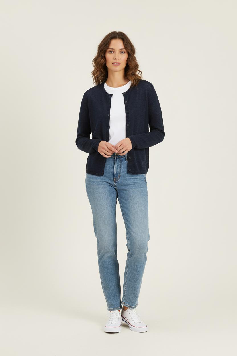 Cardigan Bleu - Taille S/36 de la marque Ines de la Fressange Paris | PARAD78223 - Vendu par Paradigme - Image 1
