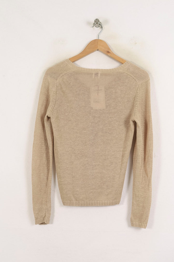 Pull Beige - Taille S/36 de la marque Ines de la Fressange Paris | PARAD78224 - Vendu par Paradigme - Image 4