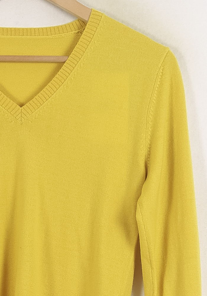 Pull Jaune - Taille S/36 de la marque Ines de la Fressange Paris | PARAD78230 - Vendu par Paradigme - Image 3