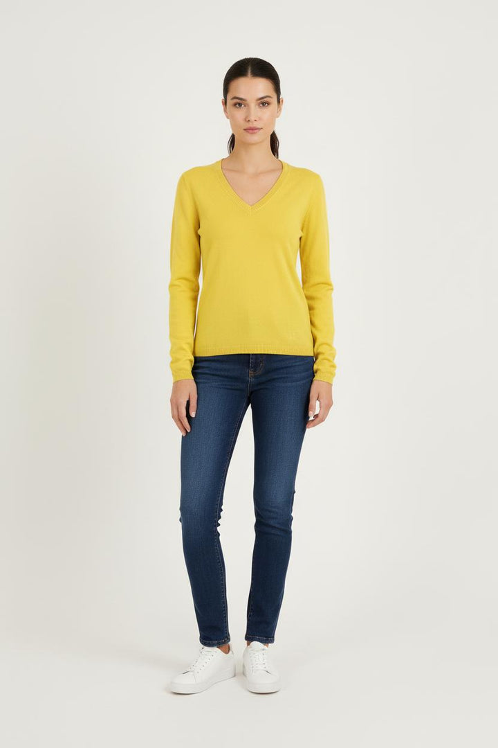 Pull Jaune - Taille S/36 de la marque Ines de la Fressange Paris | PARAD78230 - Vendu par Paradigme - Image 1
