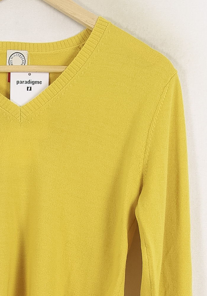 Pull Jaune - Taille S/36 de la marque Ines de la Fressange Paris | PARAD78233 - Vendu par Paradigme - Image 3