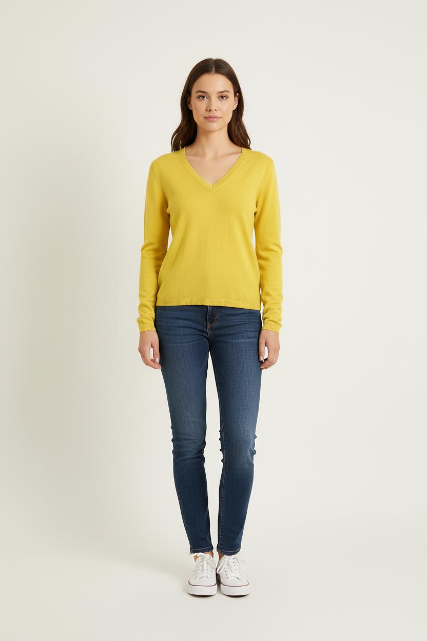 Pull Jaune - Taille S/36 de la marque Ines de la Fressange Paris | PARAD78233 - Vendu par Paradigme - Image 1