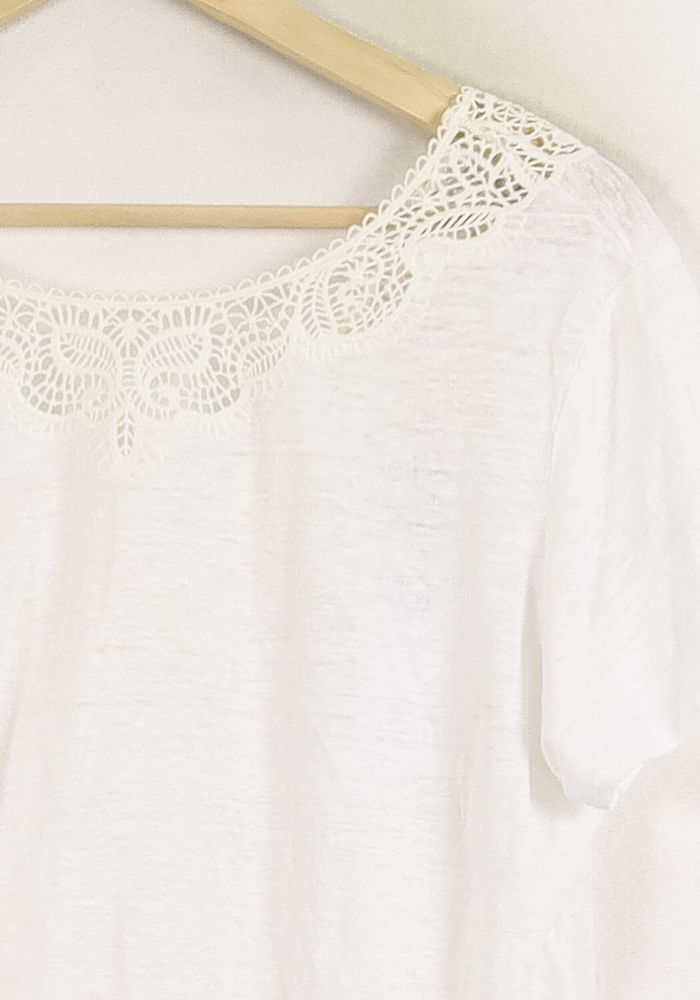 Tee-shirt Blanc - Taille XXL/44 de la marque Sézane | PARAD78247 - Vendu par Paradigme - Image 3