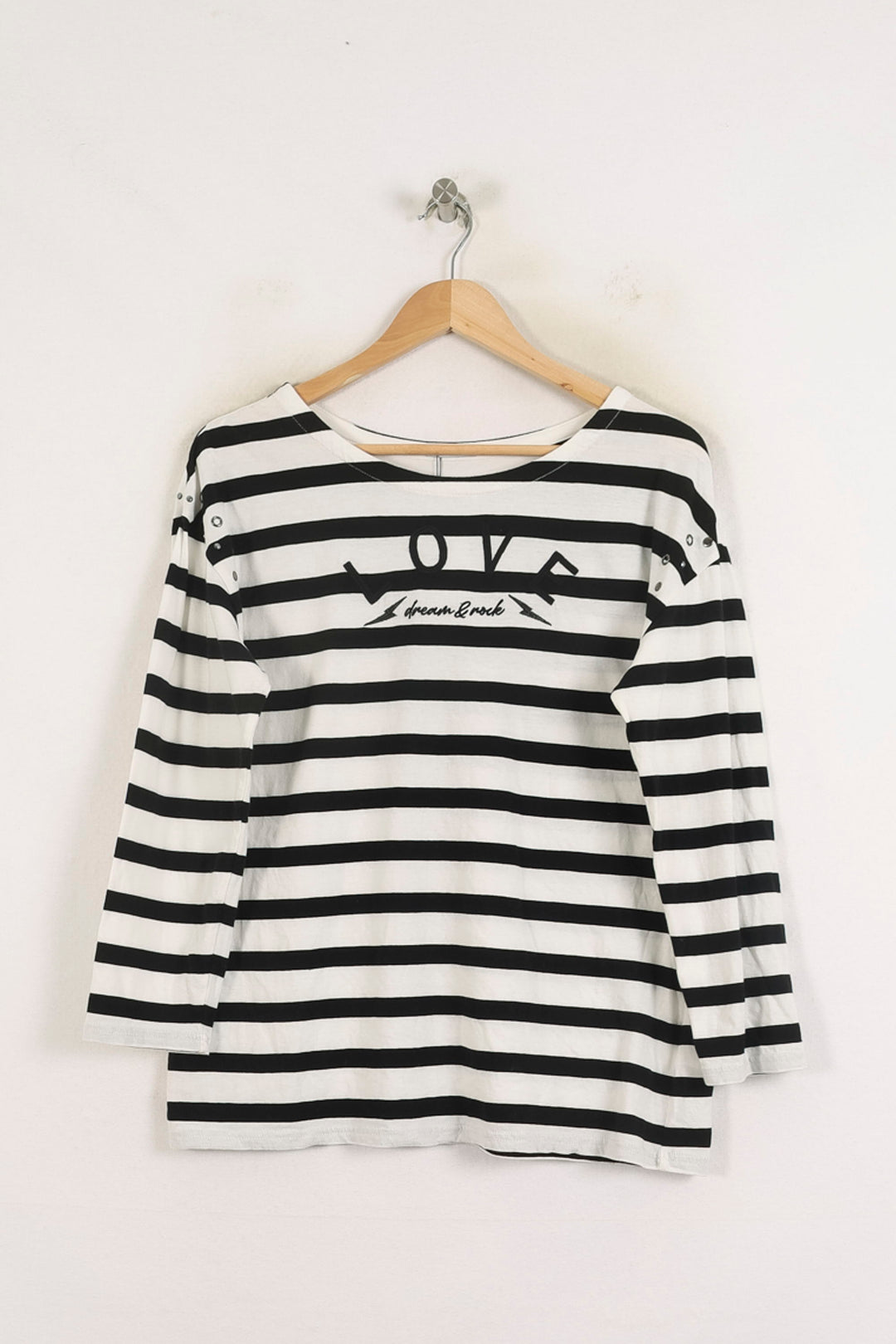 Marinière Noir et Blanc - Taille L/40 de la marque IKKS | PARAD78253 - Vendu par Paradigme - Image 2