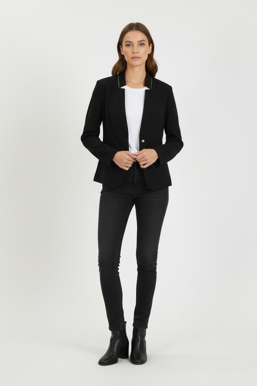 Blazer Noir - Taille M/38 de la marque IKKS | PARAD78259 - Vendu par Paradigme - Image 1