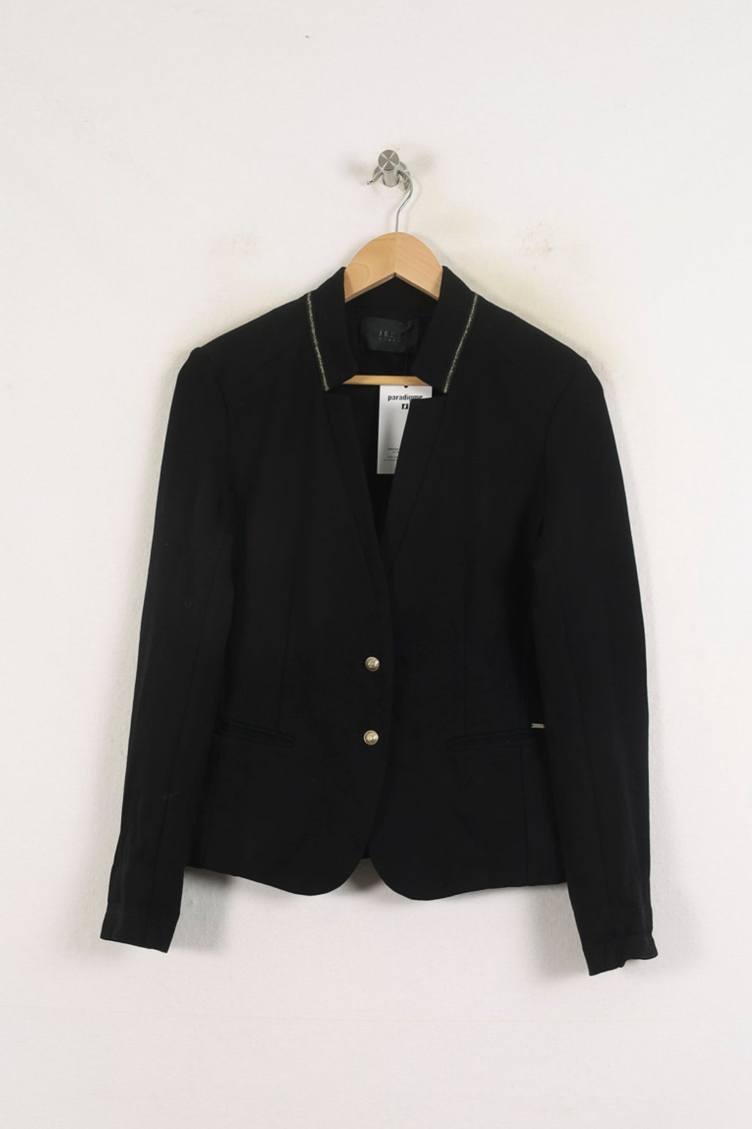 Blazer Noir - Taille M/38 de la marque IKKS | PARAD78259 - Vendu par Paradigme - Image 2