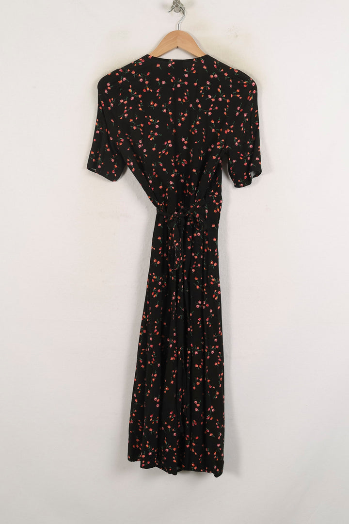 Robe Longue Noire et Fleurie - Taille S/36 de la marque Petite Mendigote | PARAD78262 - Vendu par Paradigme - Image 4