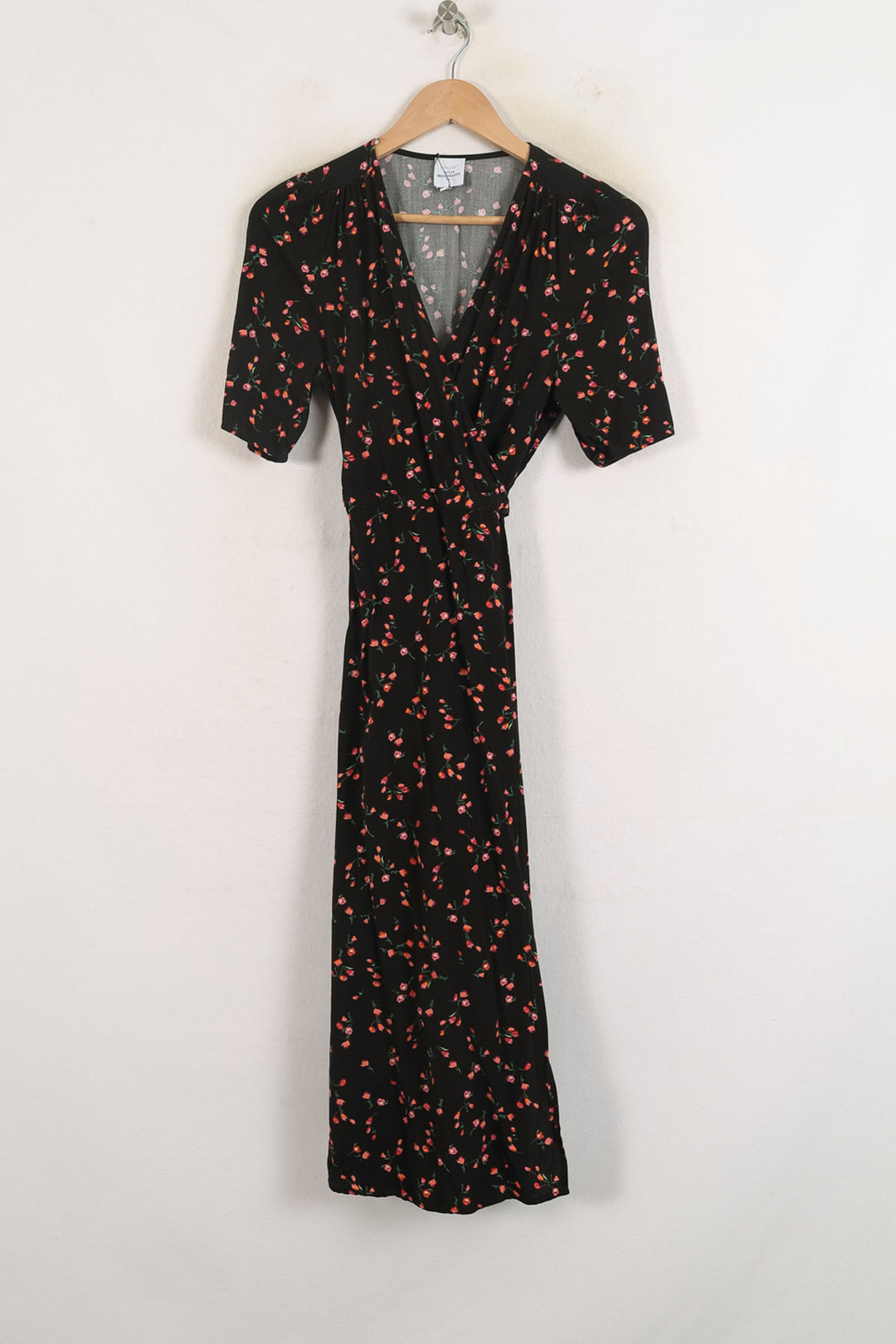 Robe Longue Noire et Fleurie - Taille S/36 de la marque Petite Mendigote | PARAD78262 - Vendu par Paradigme - Image 2