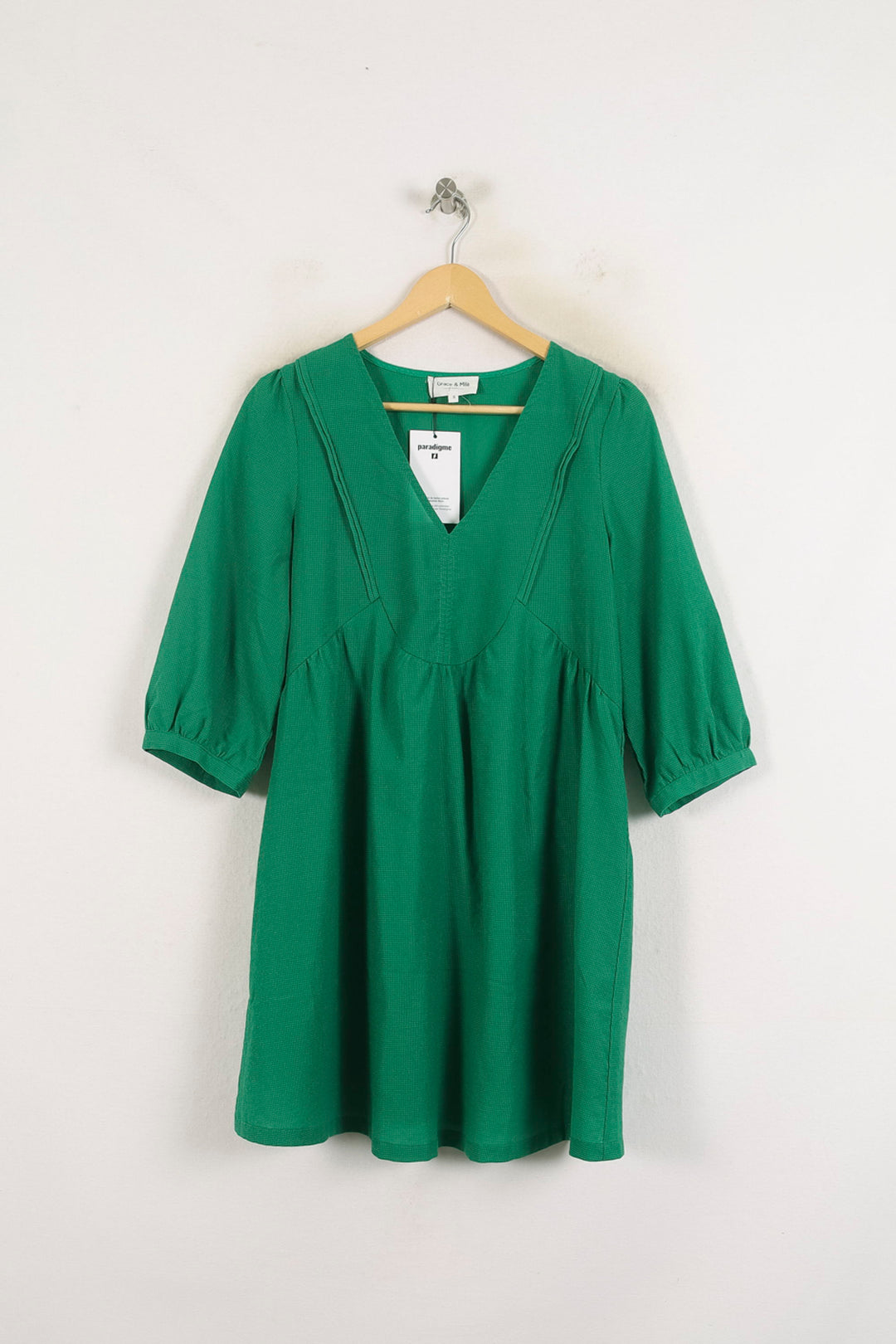 Robe Courte Verte - Taille S/36 de la marque Grace & Mila | PARAD78276 - Vendu par Paradigme - Image 2