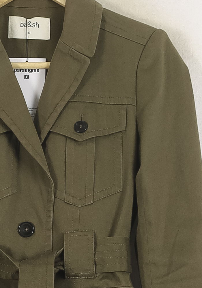 Veste Saharienne Verte - Taille XS/34 de la marque ba&sh | PARAD78277 - Vendu par Paradigme - Image 3