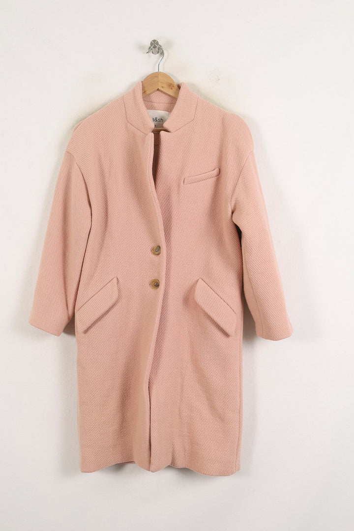 Manteau Rose - Taille XS/34 de la marque ba&sh | PARAD78281 - Vendu par Paradigme - Image 2