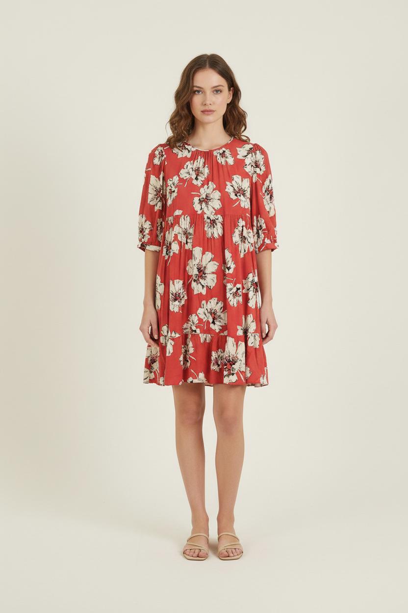 Robe Courte Rouge et Blanche - Taille XS/34 de la marque ba&sh | PARAD78282 - Vendu par Paradigme - Image 1