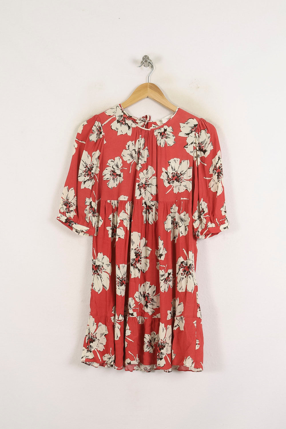 Robe Courte Rouge et Blanche - Taille XS/34 de la marque ba&sh | PARAD78282 - Vendu par Paradigme - Image 2