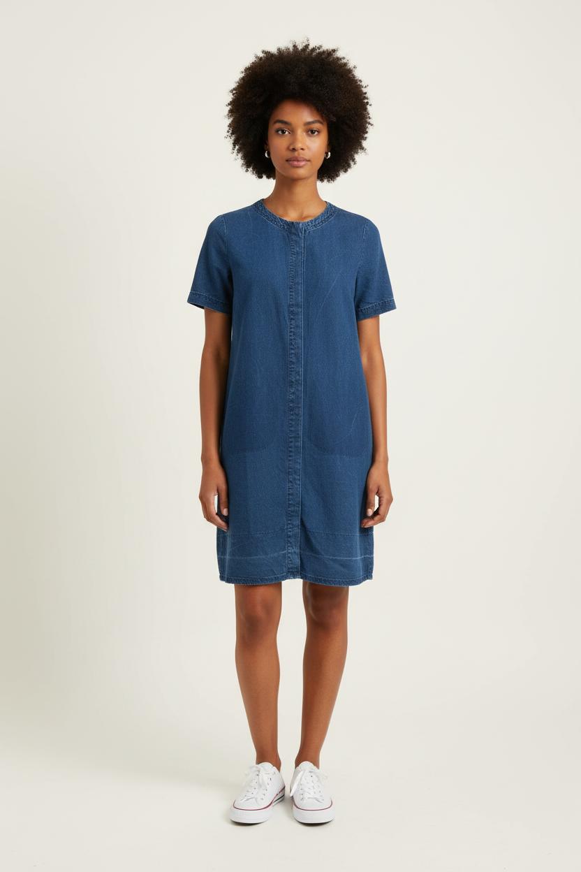 Robe Chemise Bleue - Taille S/36 de la marque IKKS | PARAD78302 - Vendu par Paradigme - Image 1