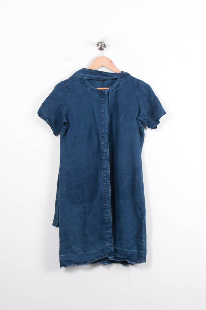 Robe Chemise Bleue - Taille S/36 de la marque IKKS | PARAD78302 - Vendu par Paradigme - Image 2