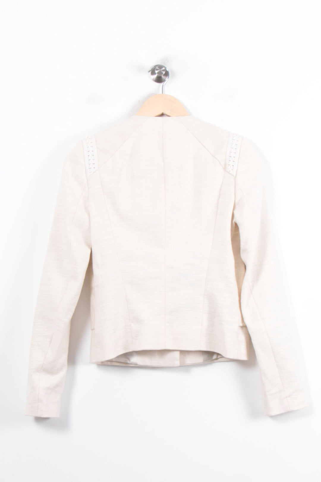 Veste Tailleur Beige - Taille S/36 de la marque Maje | PARAD78304 - Vendu par Paradigme - Image 4