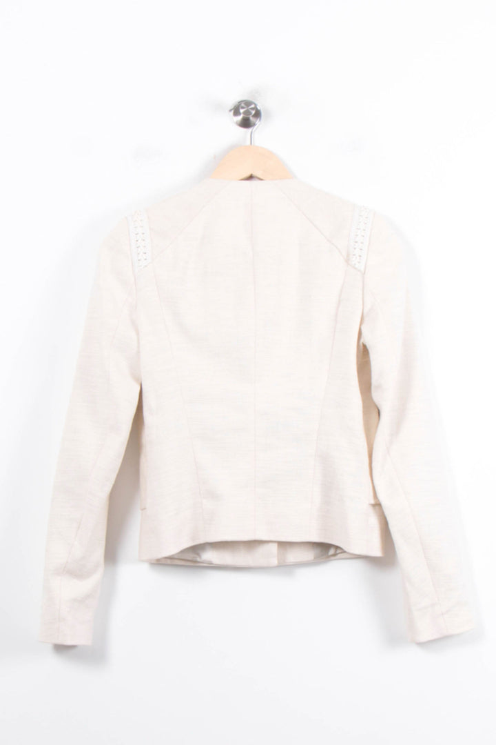 Veste Tailleur Beige - Taille S/36 de la marque Maje | PARAD78304 - Vendu par Paradigme - Image 4
