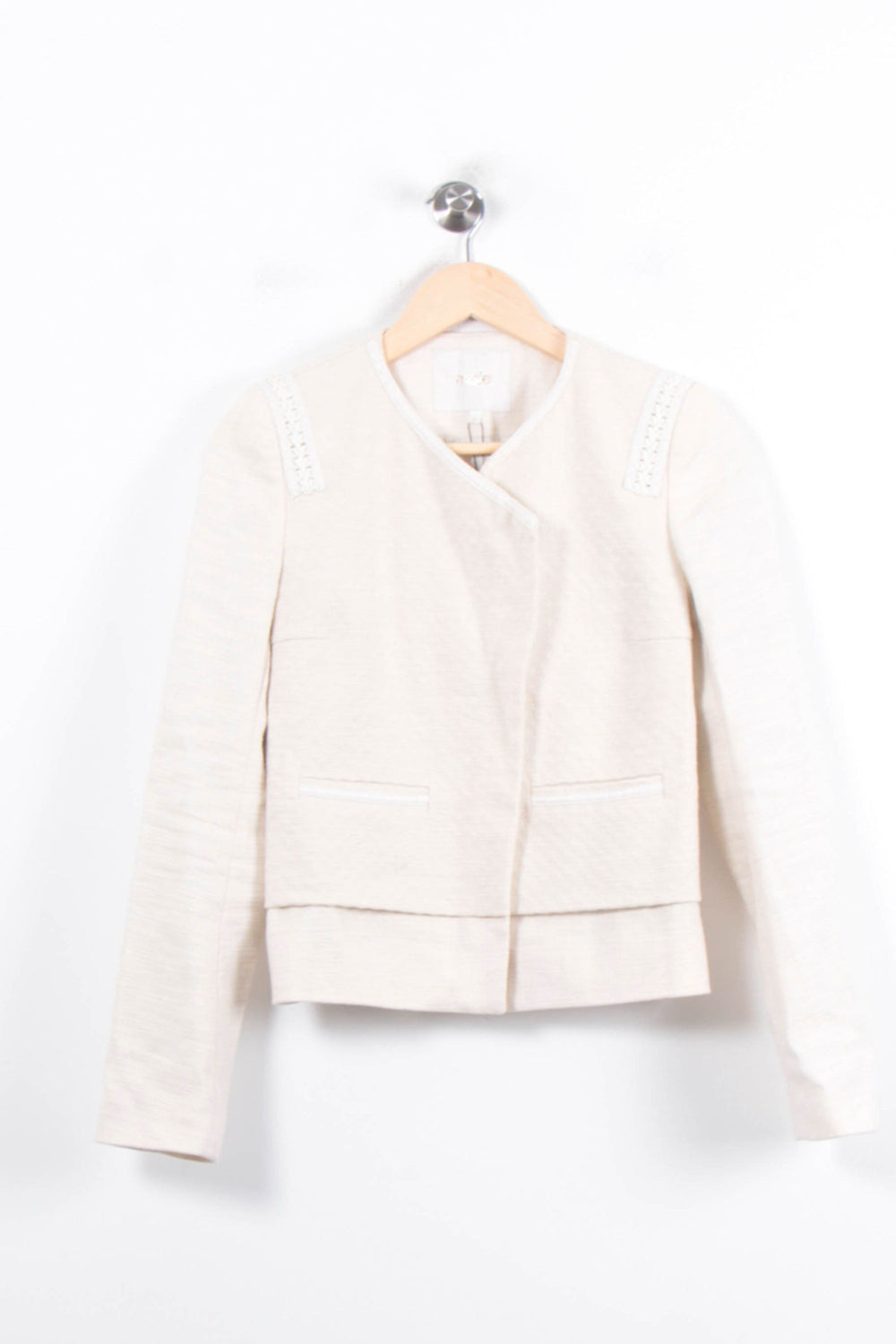 Veste Tailleur Beige - Taille S/36 de la marque Maje | PARAD78304 - Vendu par Paradigme - Image 2