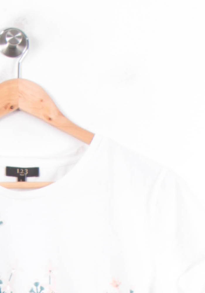 Tee-shirt Blanc - Taille L/40 de la marque Maison 123 | PARAD78312 - Vendu par Paradigme - Image 3