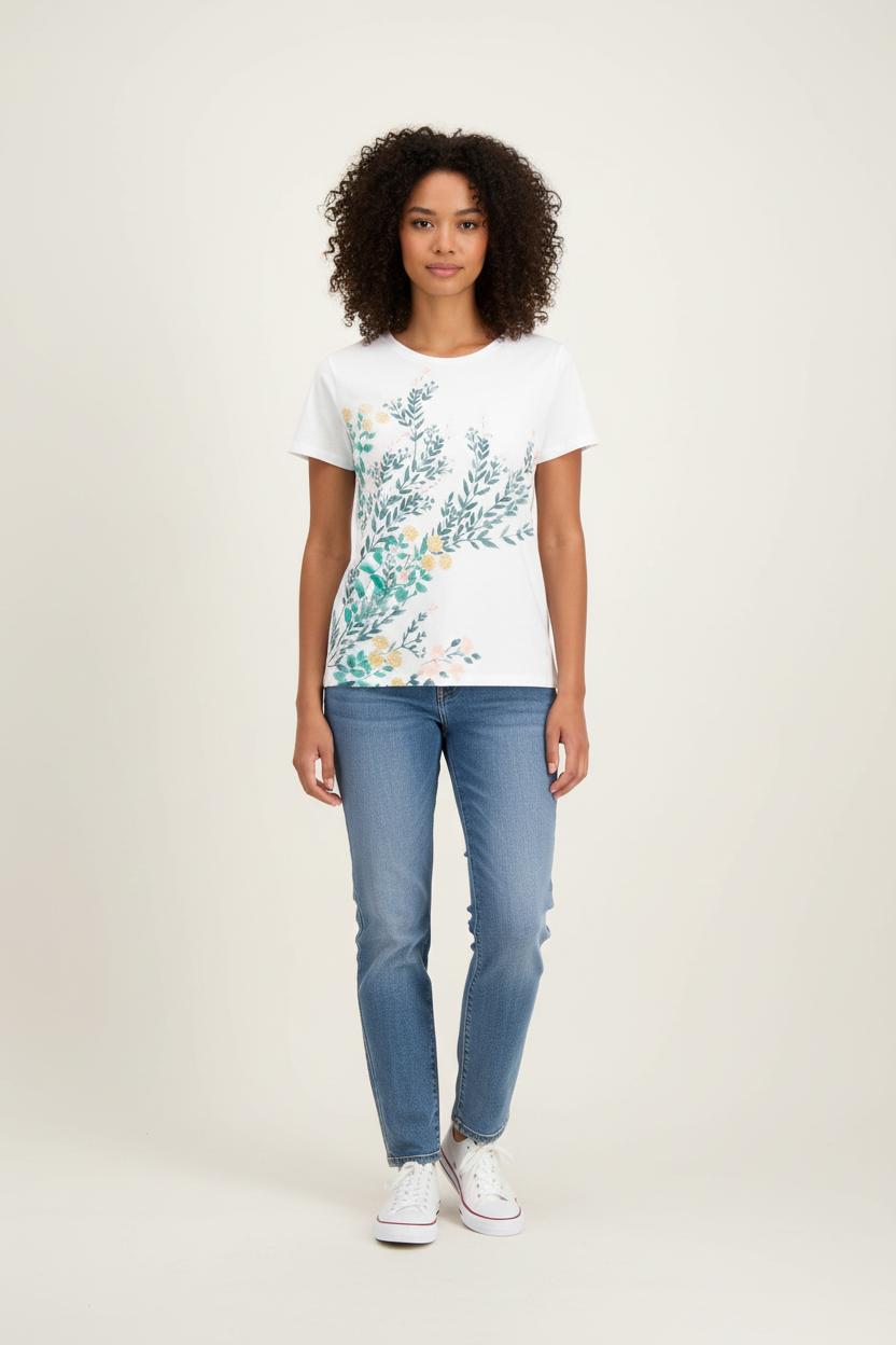 Tee-shirt Blanc - Taille L/40 de la marque Maison 123 | PARAD78312 - Vendu par Paradigme - Image 1