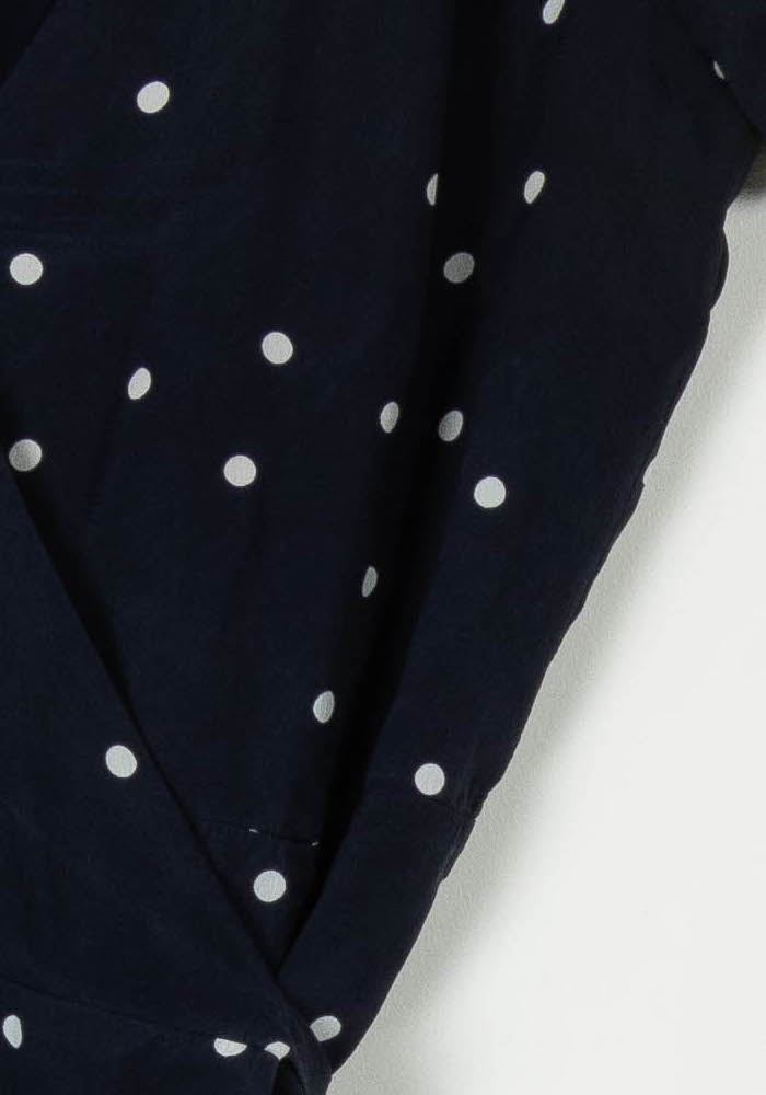 Robe Portefeuille Bleue et Blanche - Taille S/36 de la marque Sézane | PARAD78317 - Vendu par Paradigme - Image 3