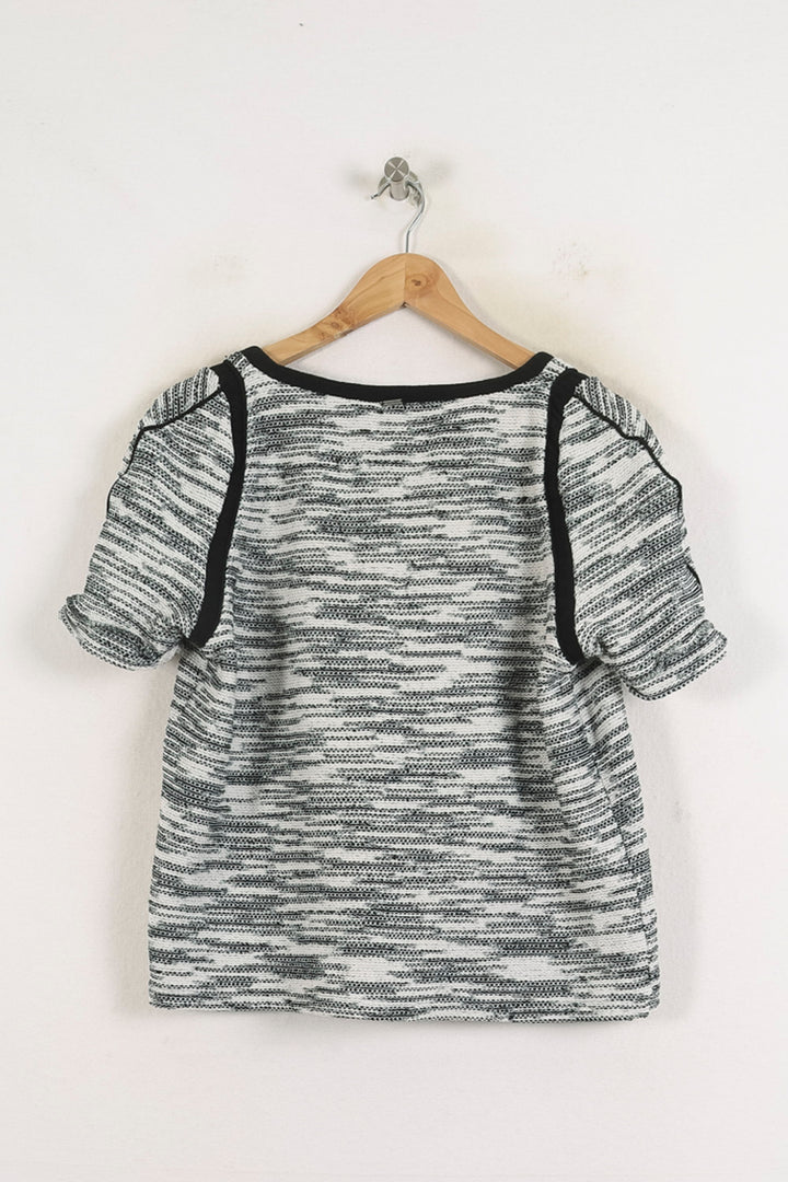 Pull Noir et Blanc - Taille XL/42 de la marque IKKS | PARAD78319 - Vendu par Paradigme - Image 4