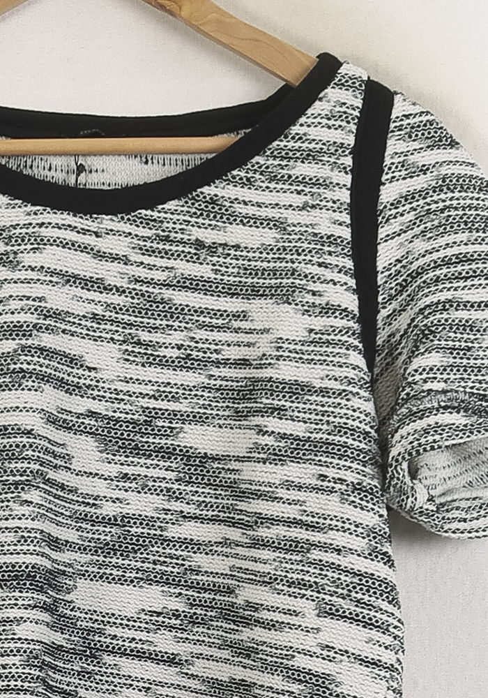 Pull Noir et Blanc - Taille XL/42 de la marque IKKS | PARAD78319 - Vendu par Paradigme - Image 3