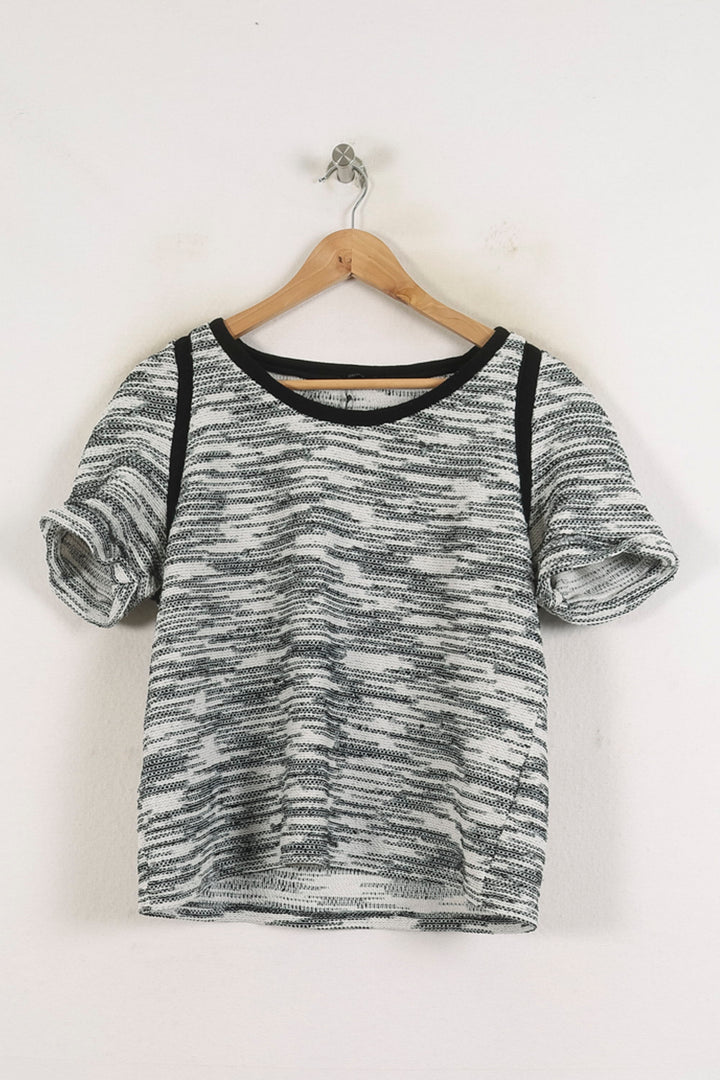 Pull Noir et Blanc - Taille XL/42 de la marque IKKS | PARAD78319 - Vendu par Paradigme - Image 2