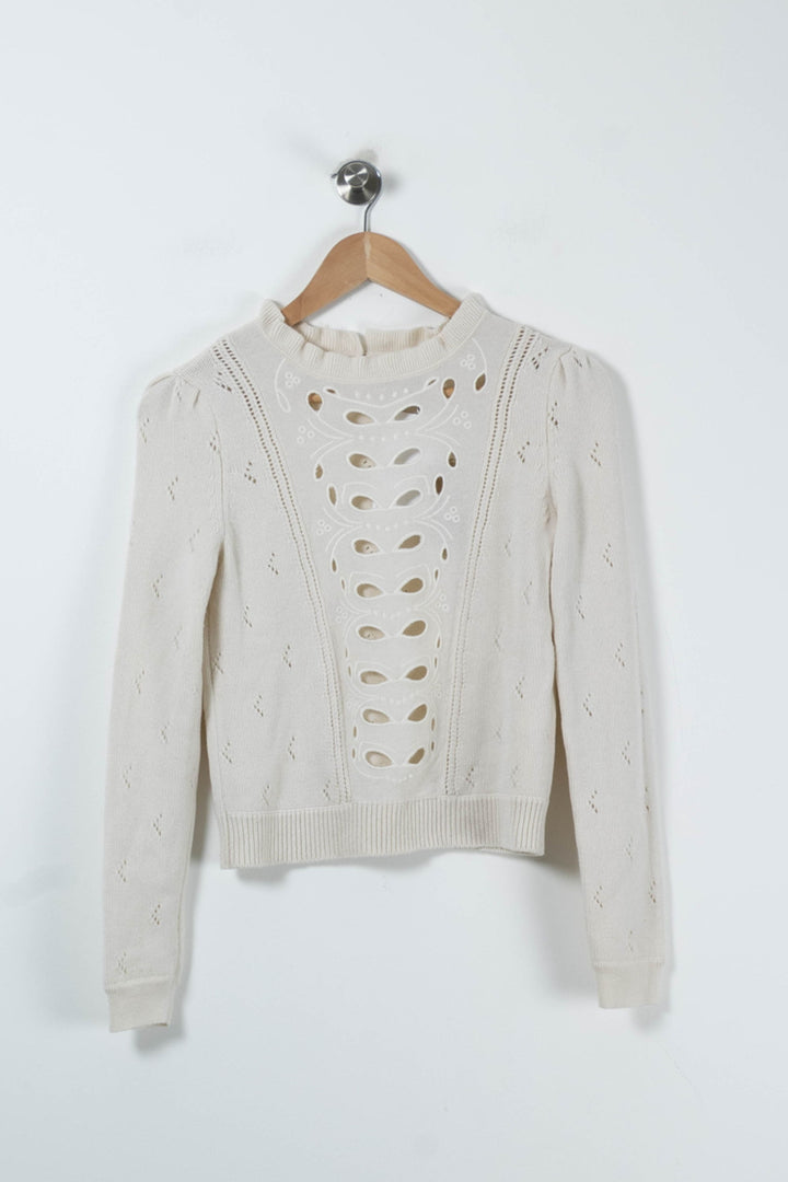 Pull Beige - Taille S/36 de la marque Des petits hauts | PARAD78320 - Vendu par Paradigme - Image 2