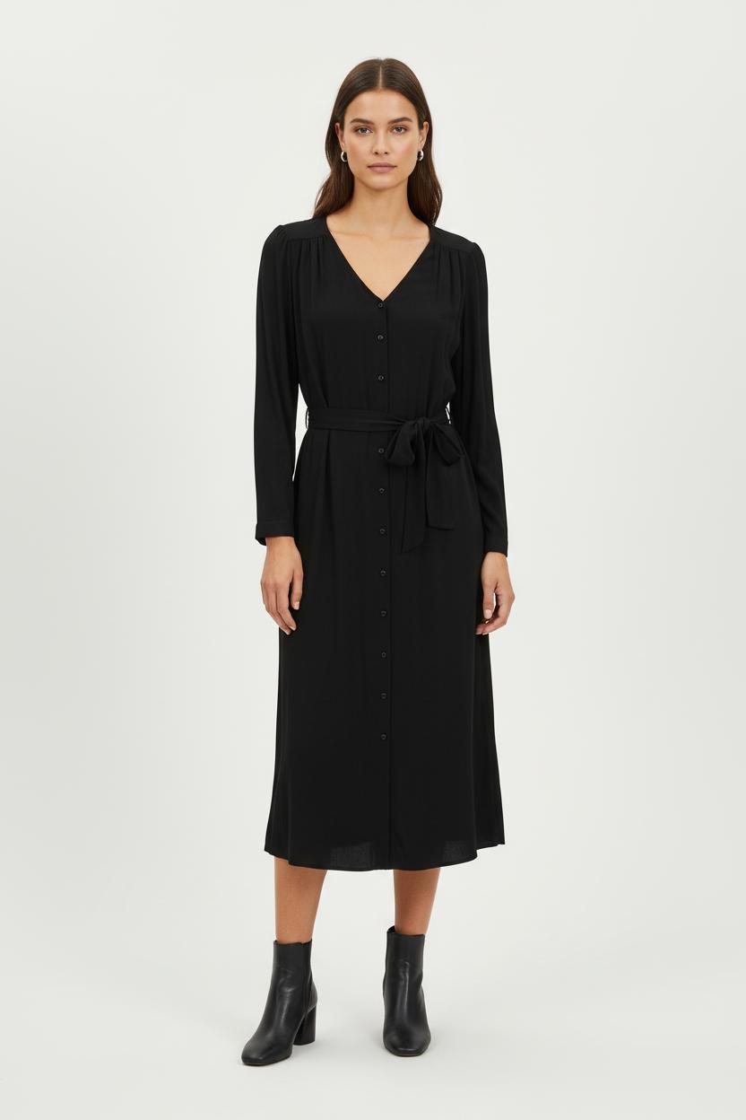 Robe Chemise Noire - Taille S/36 de la marque Des petits hauts | PARAD78325 - Vendu par Paradigme - Image 1