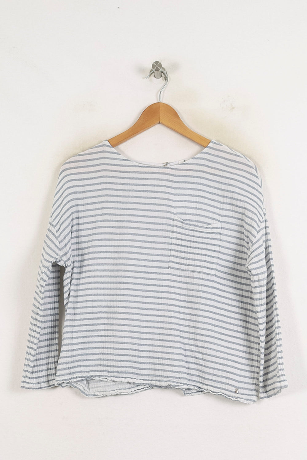 Blouse Blanc et Gris - Taille XS/34 de la marque Des petits hauts | PARAD78326 - Vendu par Paradigme - Image 2