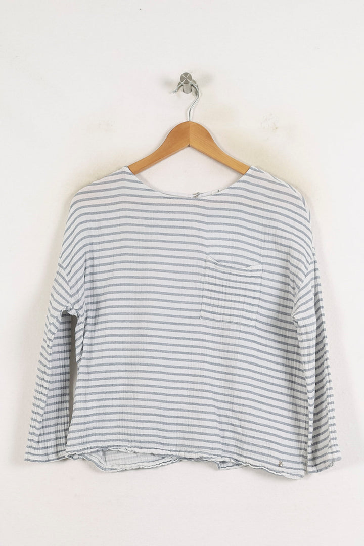 Blouse Blanc et Gris - Taille XS/34 de la marque Des petits hauts | PARAD78326 - Vendu par Paradigme - Image 2