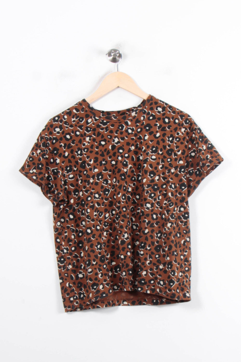 Tee-shirt Marron et Noir - Taille S/36 de la marque I.Code | PARAD78329 - Vendu par Paradigme - Image 2