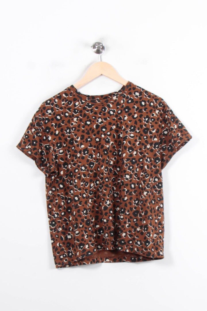 Tee-shirt Marron et Noir - Taille S/36 de la marque I.Code | PARAD78329 - Vendu par Paradigme - Image 2