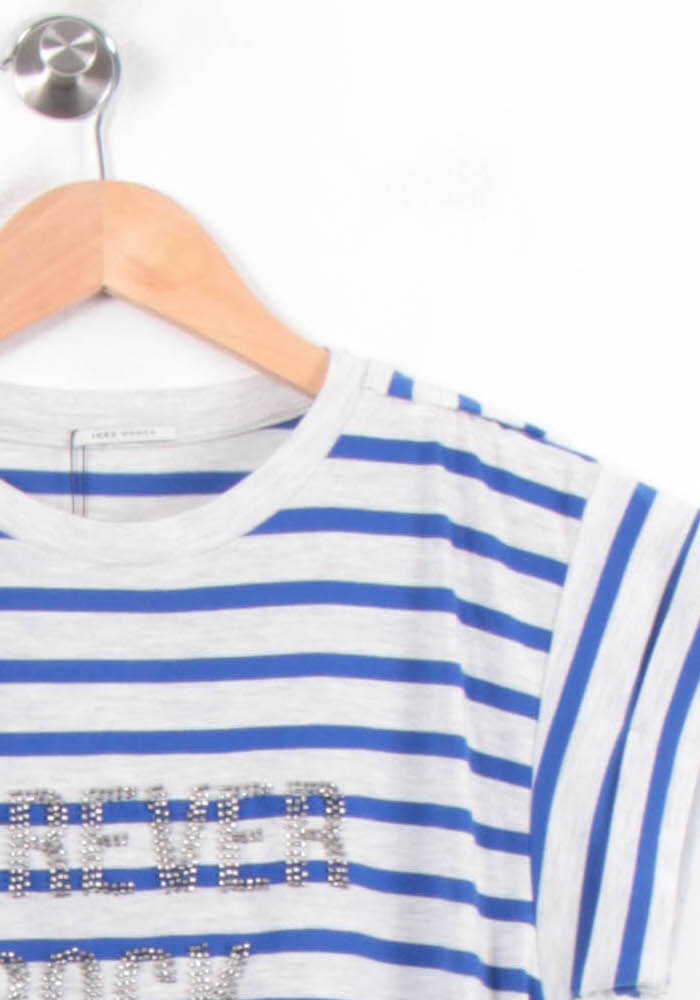 Tee-shirt Blanc et Bleu - Taille S/36 de la marque IKKS | PARAD78331 - Vendu par Paradigme - Image 3