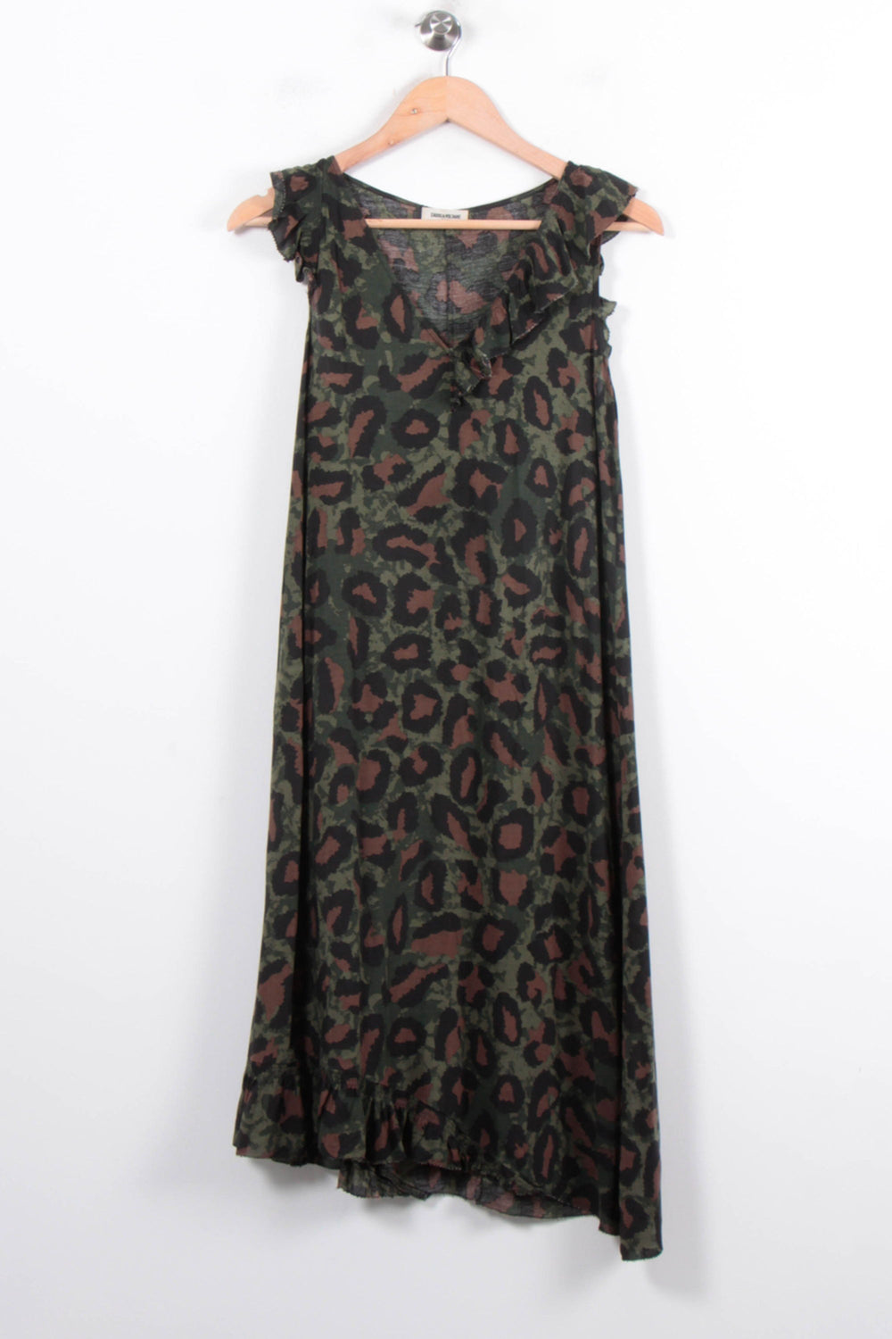 Robe Midi Verte et Marron - Taille XS/34 de la marque Zadig&Voltaire | PARAD78335 - Vendu par Paradigme - Image 2