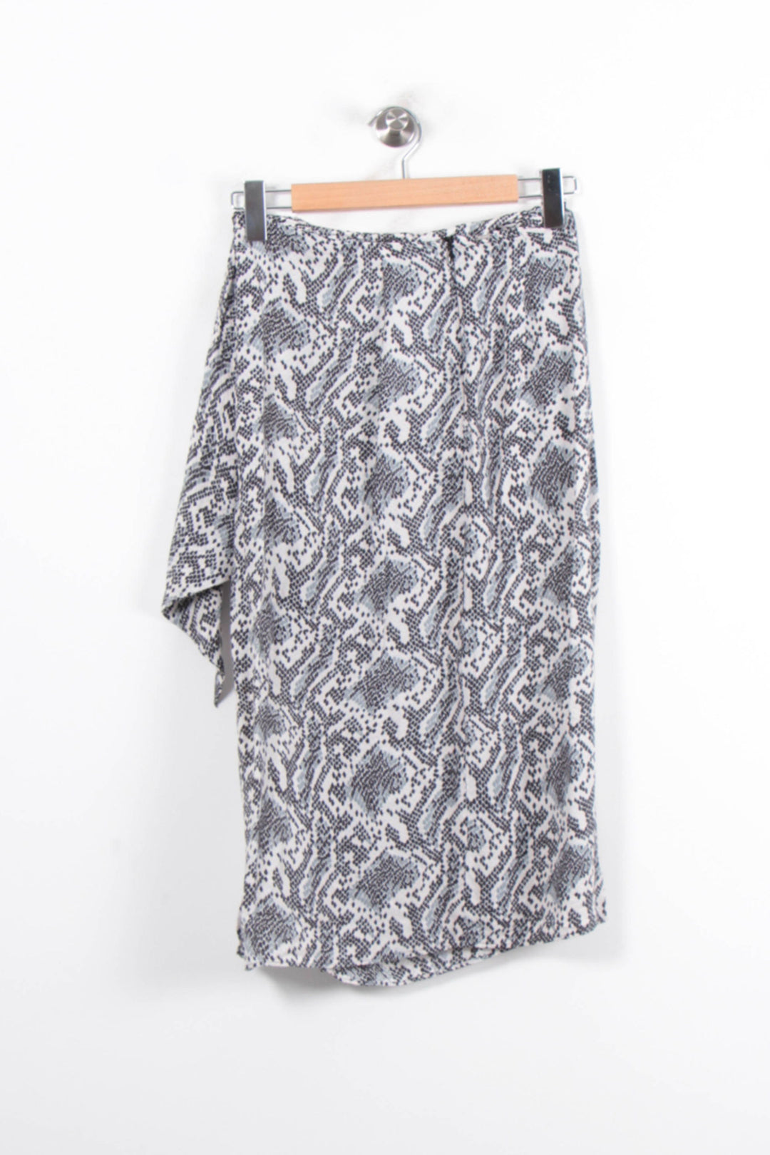 Jupe Midi Grise et Noire - Taille XS/34 de la marque IKKS | PARAD78340 - Vendu par Paradigme - Image 4