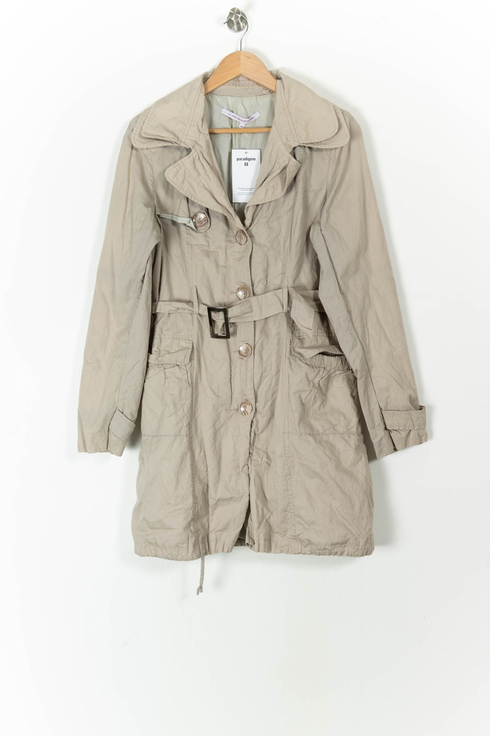 Trench Beige - Taille XXL/44 de la marque La Fée Maraboutée | PARAD78341 - Vendu par Paradigme - Image 2