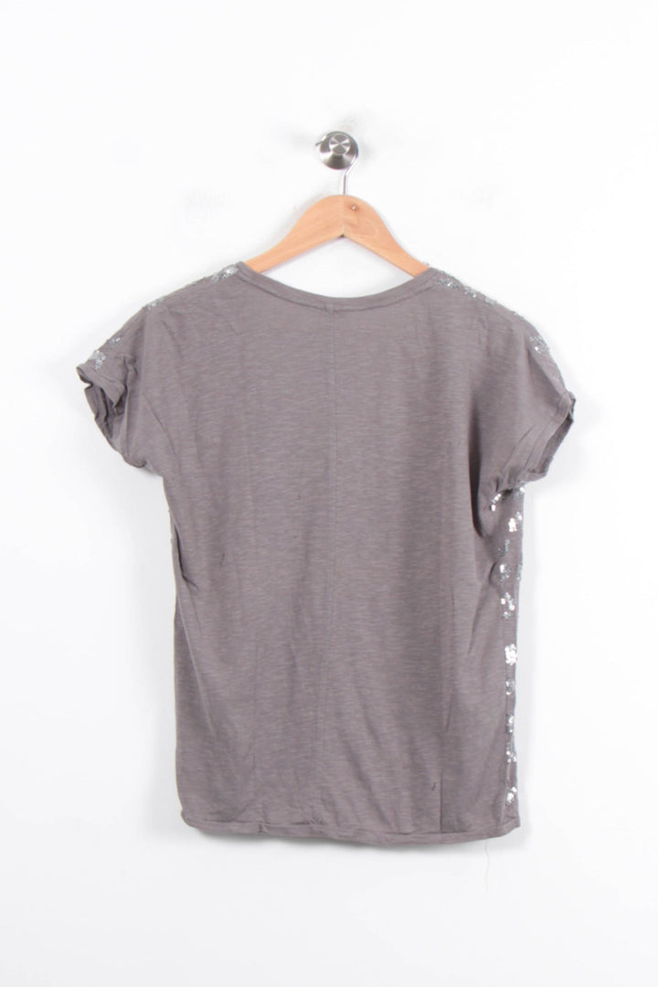 Tee-shirt Gris et Argenté - Taille S/36 de la marque IKKS | PARAD78343 - Vendu par Paradigme - Image 4
