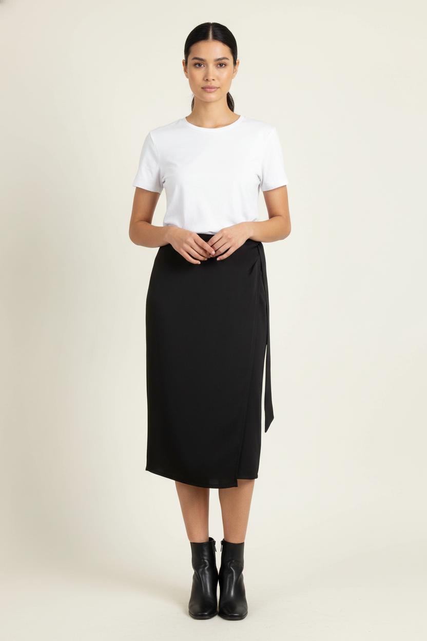 Jupe Midi Noire - Taille M/38 de la marque IKKS | PARAD78344 - Vendu par Paradigme - Image 1